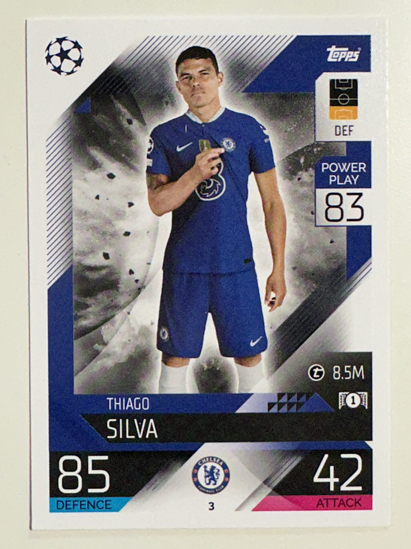 003. Thiago Silva (Chelsea) &#8211; Topps Match Attax 2022:2023 card