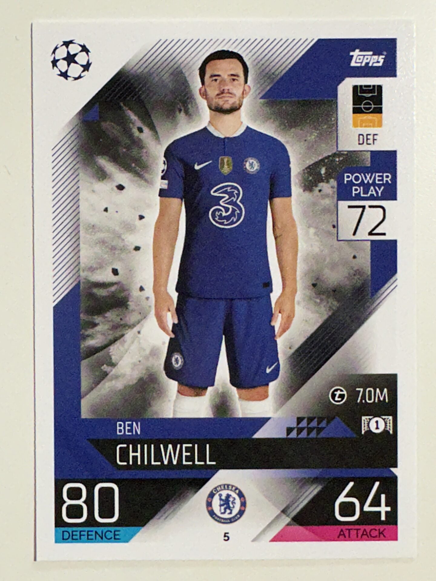 005. Ben Chilwell (Chelsea) &#8211; Topps Match Attax 2022:2023 card