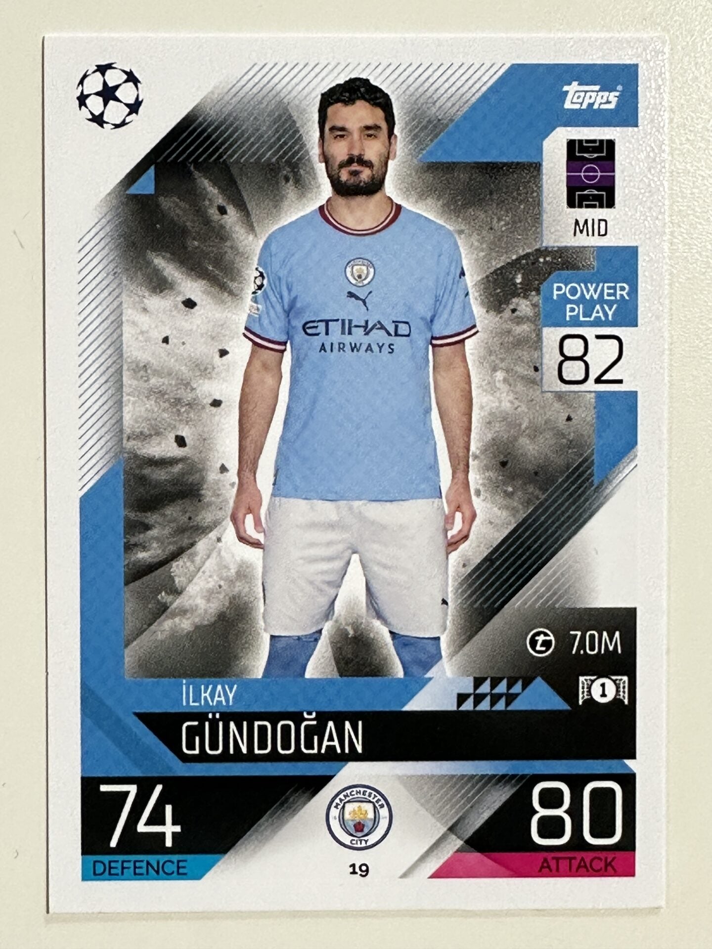 019. Ilkay Gundogan (Manchester City) &#8211; Topps Match Attax 2022:2023 card