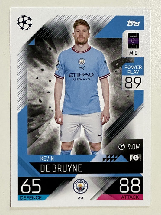 020. Kevin De Bruyne (Manchester City) &#8211; Topps Match Attax 2022:2023 card