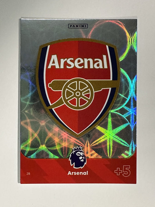 028 Badge Arsenal Base Panini Premier League Adrenalyn XL 2024 Card