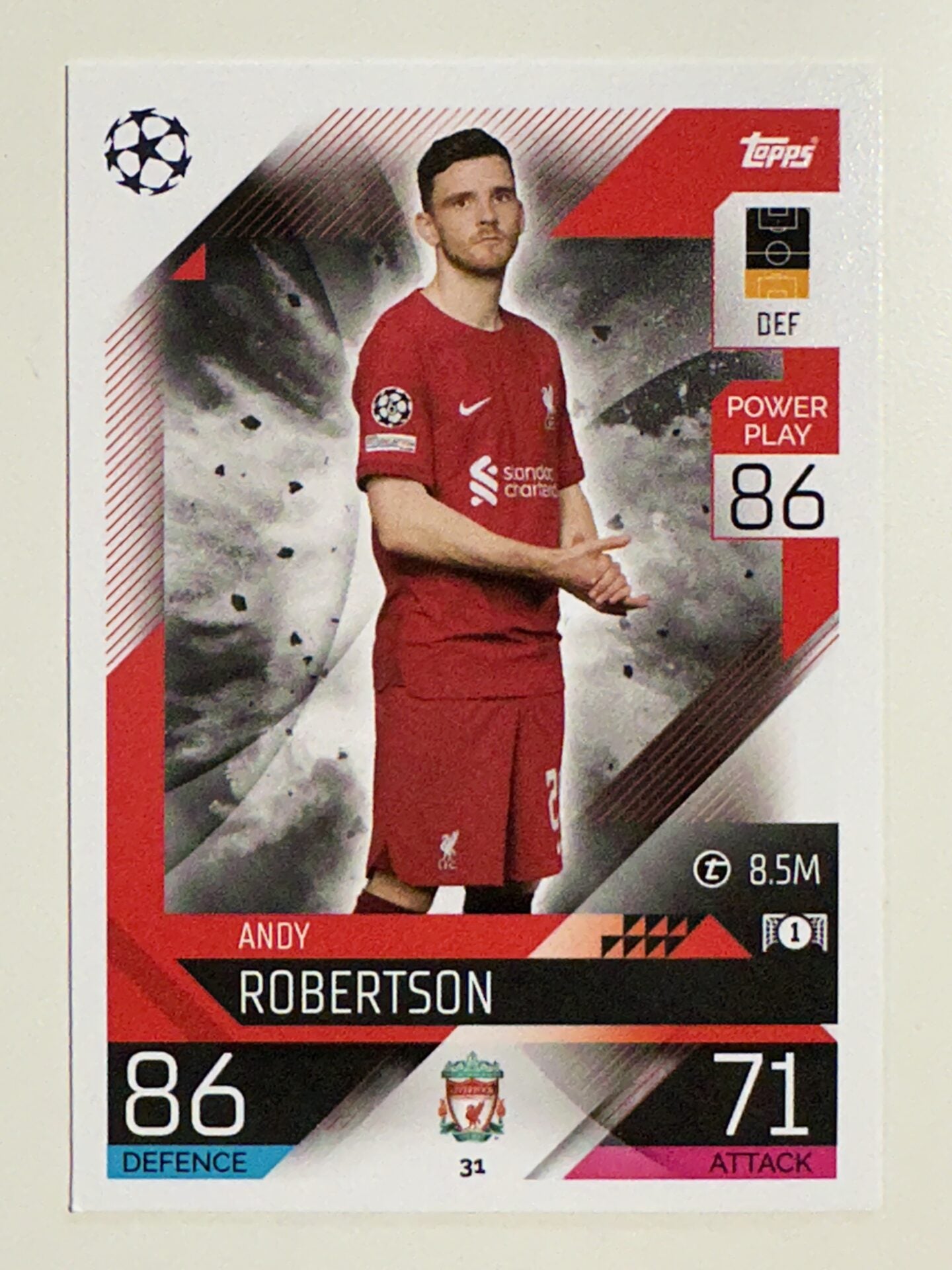 031. Andy Robertson (Liverpool) &#8211; Topps Match Attax 2022:2023 card