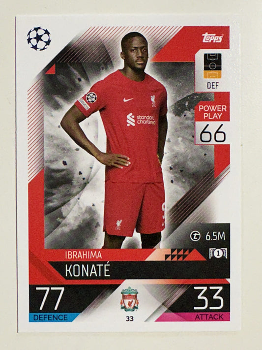 033. Ibrahima Konaté (Liverpool) &#8211; Topps Match Attax 2022:2023 card