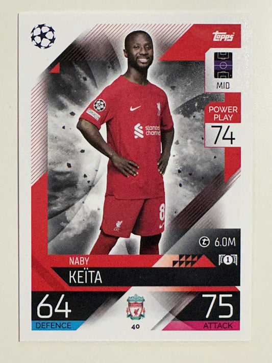 040. Naby Keita (Liverpool) &#8211; Topps Match Attax 2022:2023 card