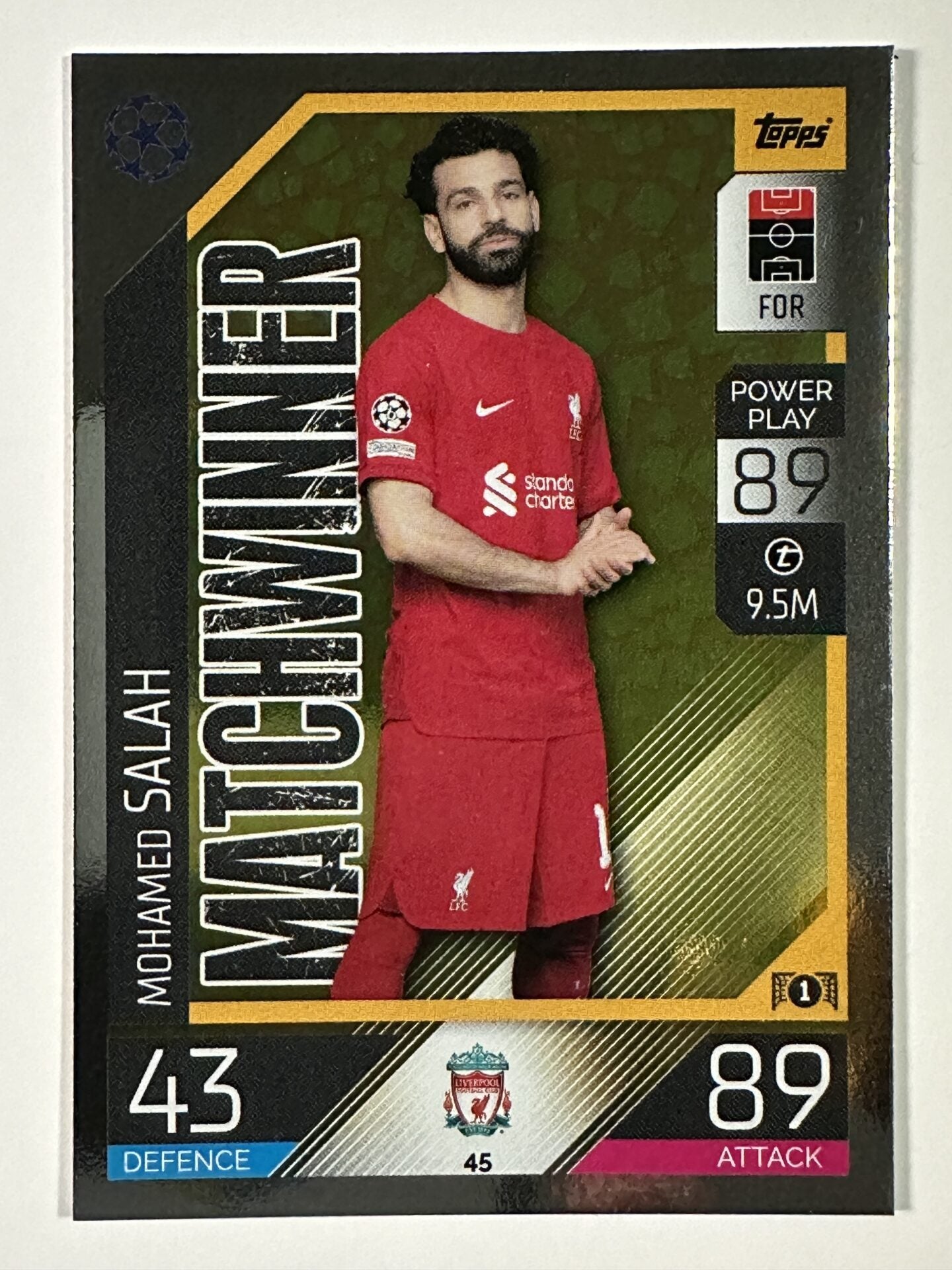 045 Mohamed Salah Matchwinner (Liverpool) Topps Match Attax 2022:2023 Card