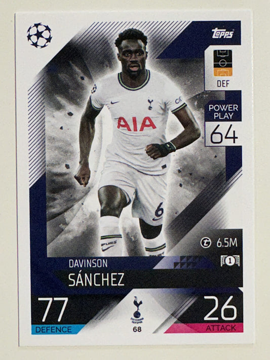 068. Davinson Sánchez (Tottenham Hotspur) &#8211; Topps Match Attax 2022:2023 card