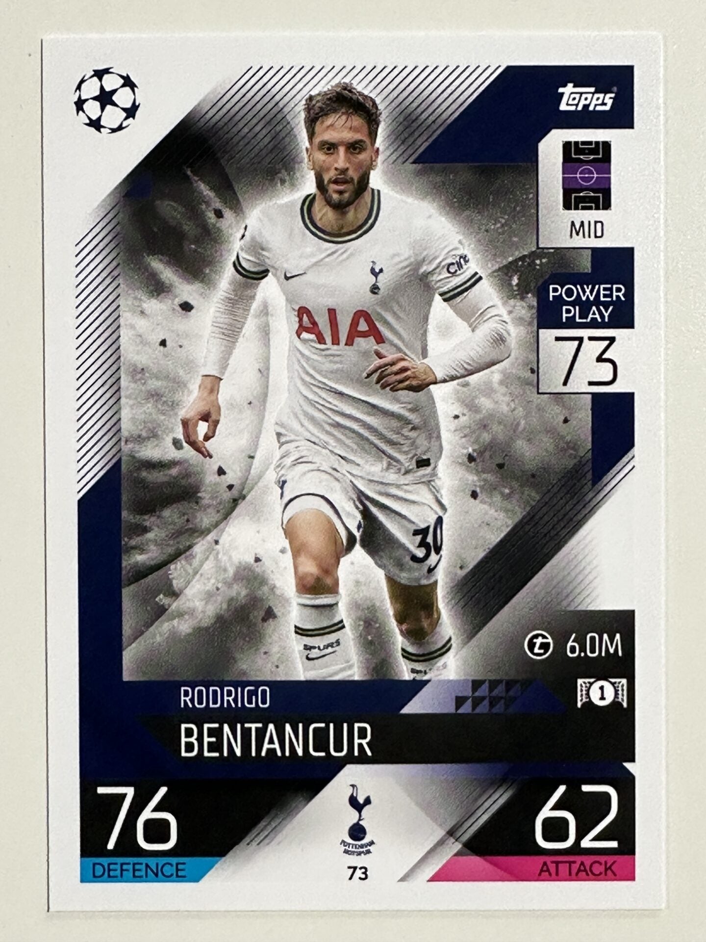 073. Rodrigo Bentancur (Tottenham Hotspur) &#8211; Topps Match Attax 2022:2023 card