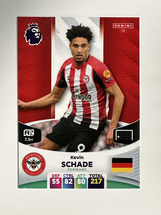 079 Kevin Schade Brentford Base Panini Premier League Adrenalyn XL 2024 Card