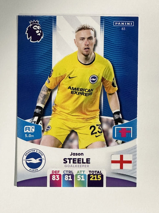 083 Jason Steele Brighton Base Panini Premier League Adrenalyn XL 2024 Card