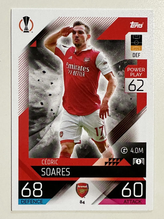 084. Cedric Soares (Arsenal) &#8211; Topps Match Attax 2022:2023 card