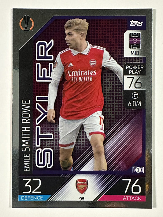 095 Emile Smith Rowe Styler (Arsenal) Topps Match Attax 2022:2023 Card