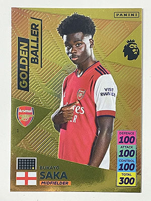 1.-Bukayo-Saka-Arsenal-Golden-Baller-Panini-Adrenalyn-XL-Card-Football