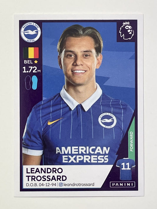 101 Leandro Trossard Sticker Brighton Premier League 2021 Football Sticker