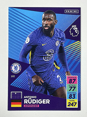 102.-Antonio-Rudiger-Base-Football-Card-Chelsea-Panini-Adrenalyn-XL-2021-22