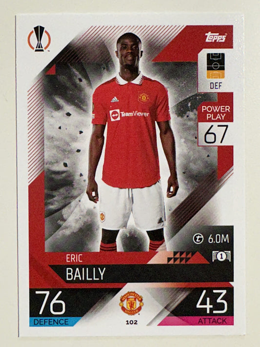 102. Eric Bailly (Manchester United) &#8211; Topps Match Attax 2022:2023 card