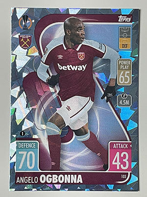 103.-Angelo-Ogbonna-Crystal-Foil-Parallel-West-Ham-Match-Attax-2021-22-Topps-Football-Card