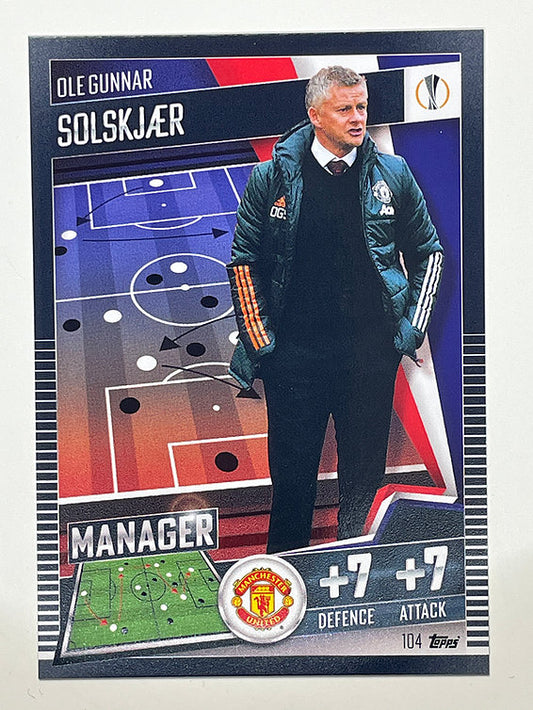 104. Ole Gunnar Solskjaer (Manchester United) Football Card &#8211; Match Attax 101 2021 Card