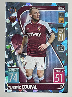 104.-Vladimir-Coufal-Crystal-Foil-Parallel-West-Ham-Match-Attax-2021-22-Topps-Football-Card