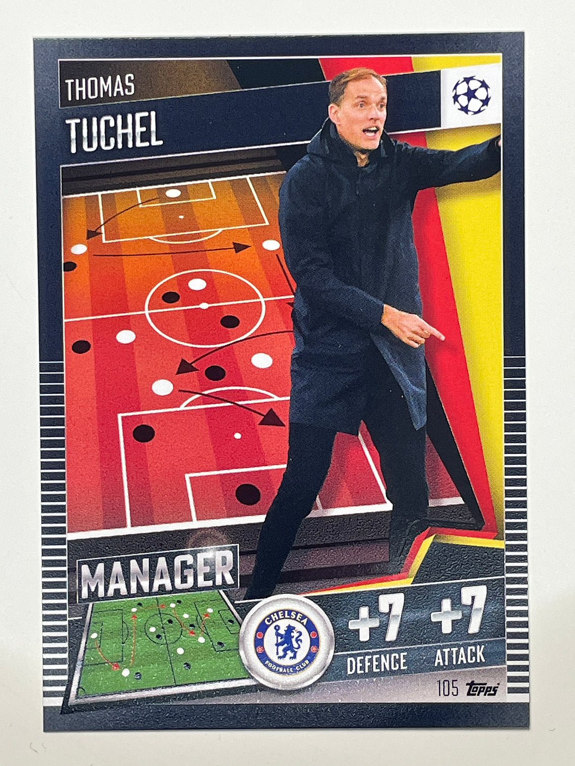 105. Thomas Tuchel (Chelsea) Football Card &#8211; Match Attax 101 2021 Card