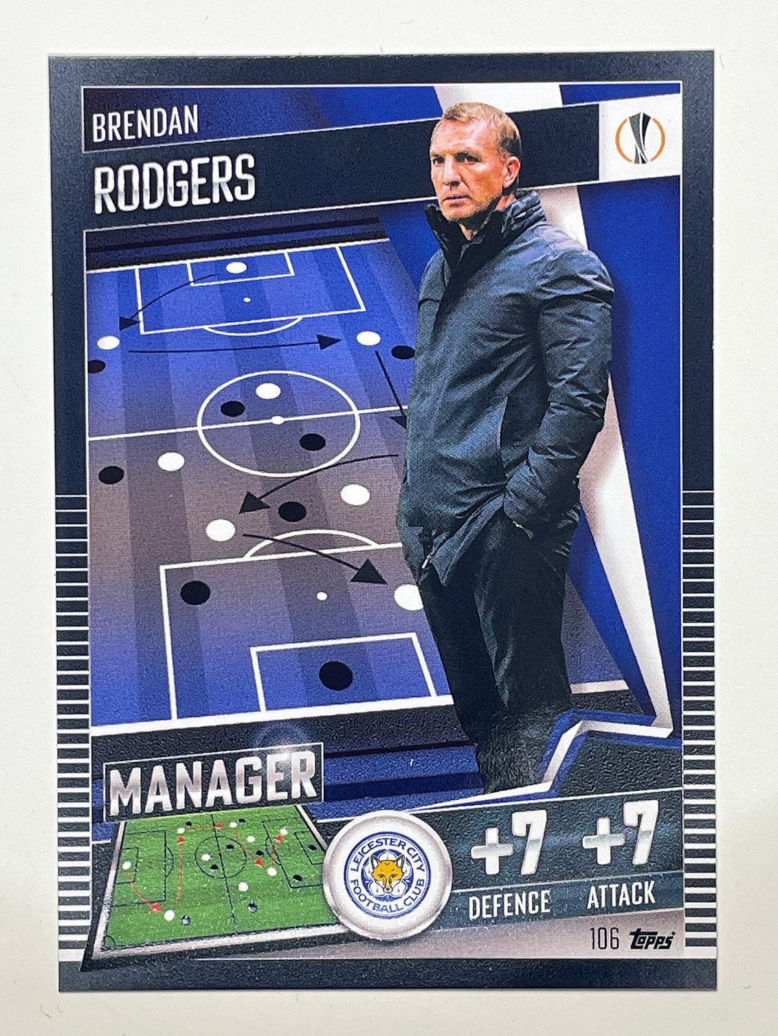 106. Brendan Rodgers (Leicester City) Football Card &#8211; Match Attax 101 2021 Card