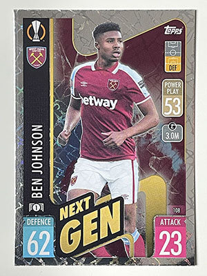 108.-Ben-Johnson-Next-Gen-West-Ham-United-Match-Attax-2021-22-Topps-Football-Card