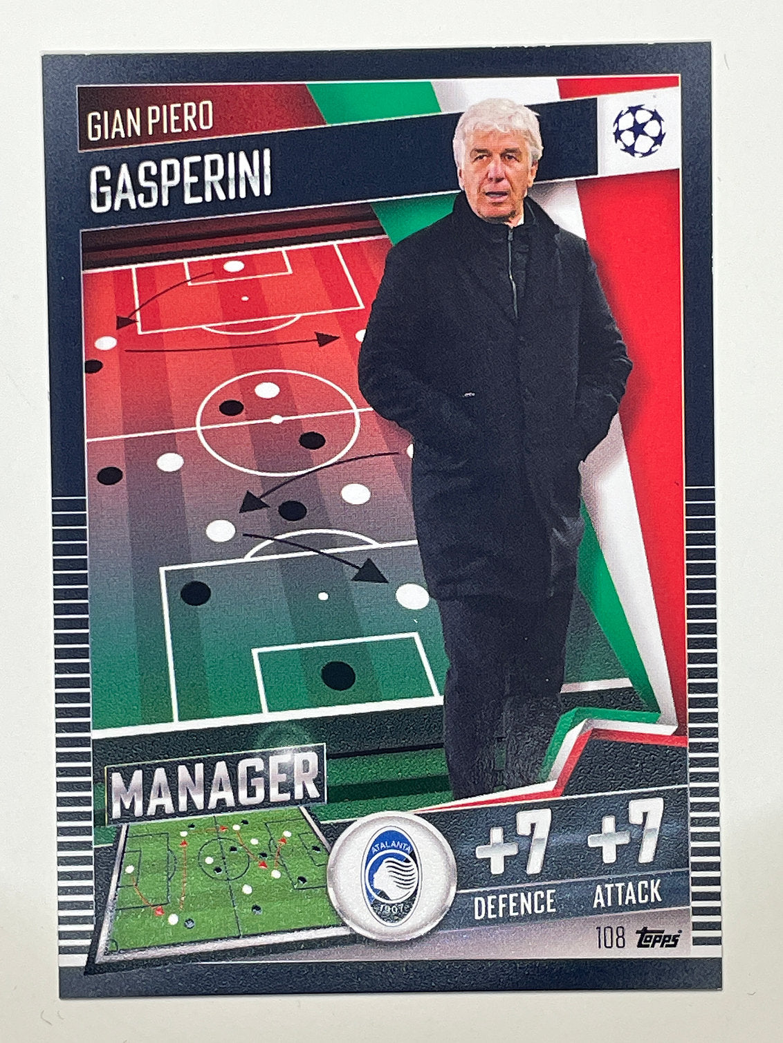 108. Gian Piero Gasperini (Atalanta BC) Football Card &#8211; Match Attax 101 2021 Card