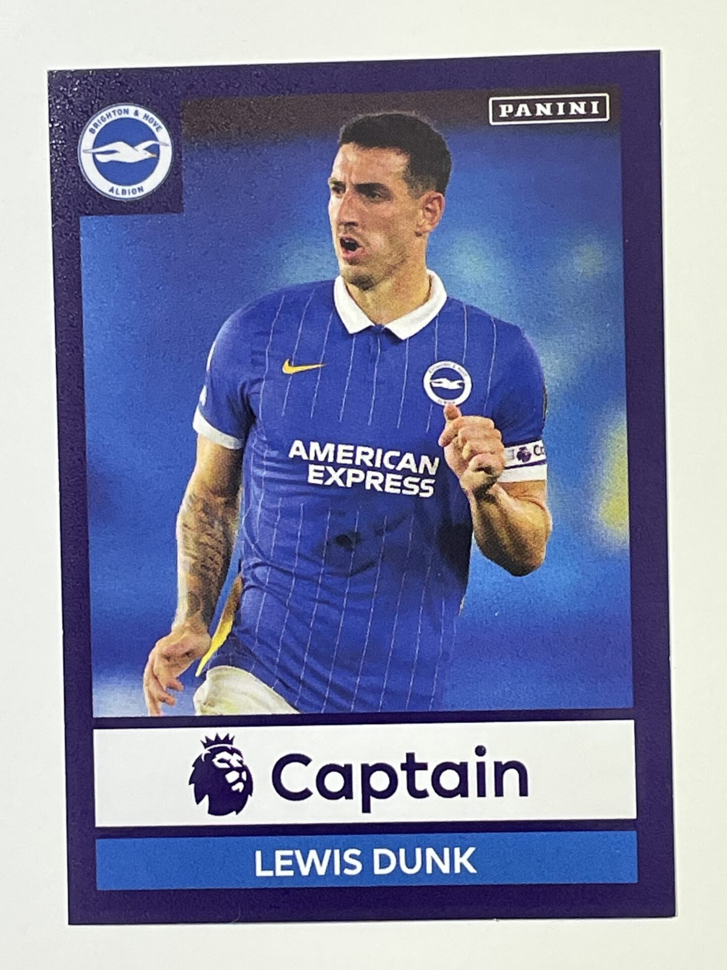 109 Lewis Dunk Captain Sticker Brighton Premier League 2021 Football Sticker