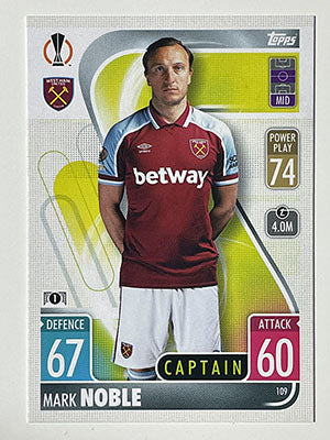 109.-Mark-Noble-Captain-West-Ham-United-Match-Attax-2021-22-Topps-Football-Card