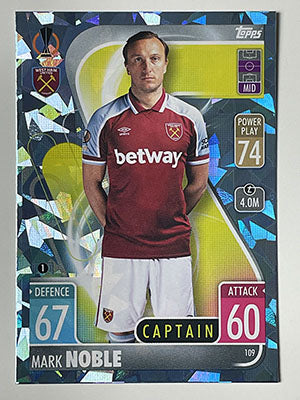 109.-Mark-Noble-Crystal-Foil-Parallel-West-Ham-United-Match-Attax-2021-22-Topps-Football-Card