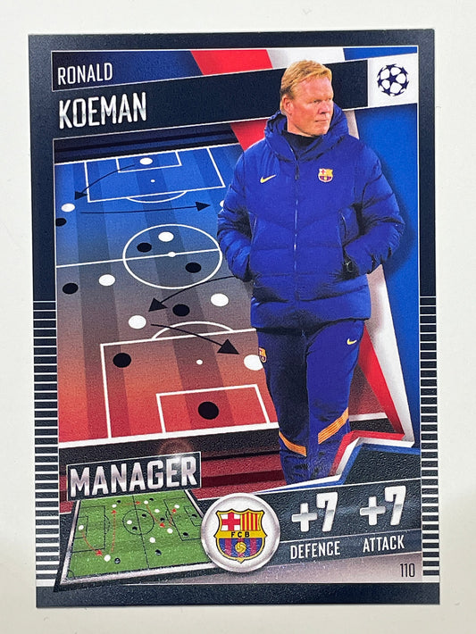 110. Ronald Koeman (FC Barcelona) Football Card &#8211; Match Attax 101 2021 Card