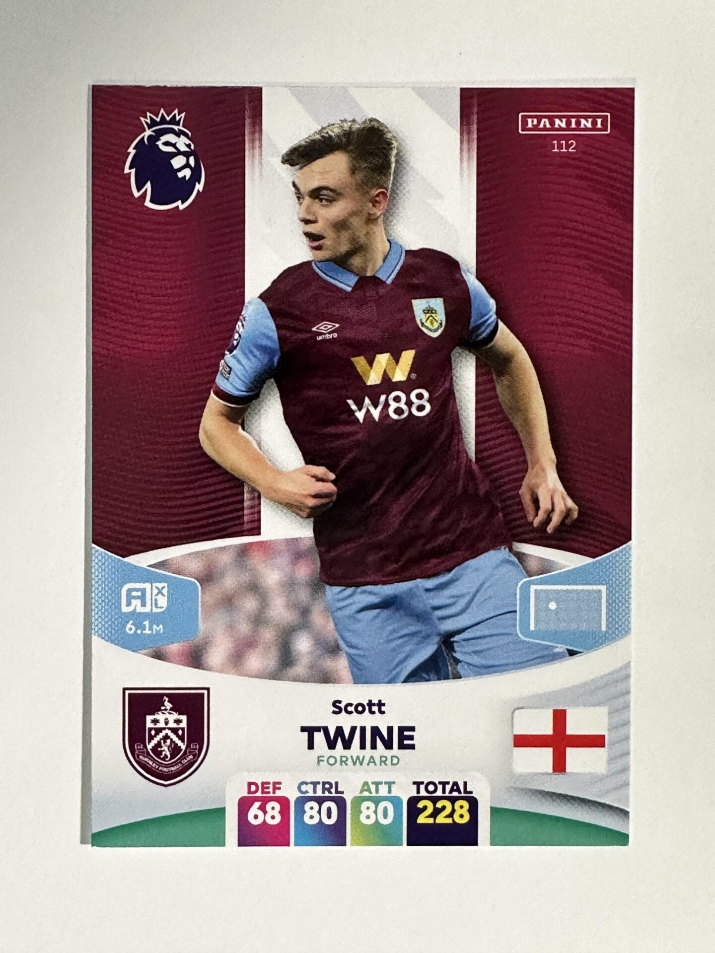 112 Scott Twine Burnley Base Panini Premier League Adrenalyn XL 2024 Card