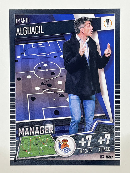 113. Imanol Alguacil (Real Sociedad) Football Card &#8211; Match Attax 101 2021 Card