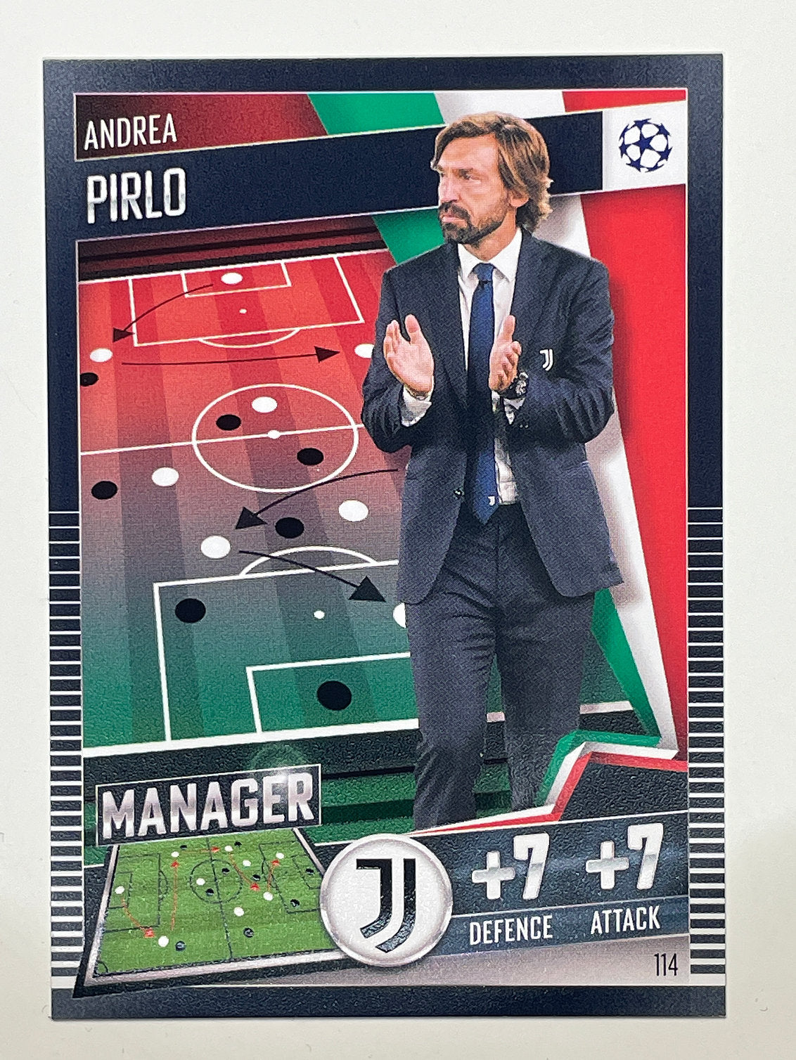 114. Andrea Pirlo (Juventus) Football Card &#8211; Match Attax 101 2021 Card