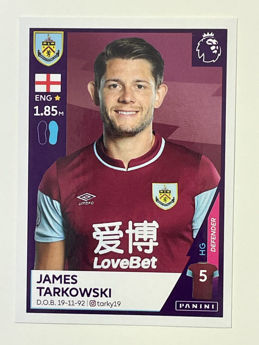 116 James Tarkowski Sticker Burnley Premier League 2021 Football Sticker