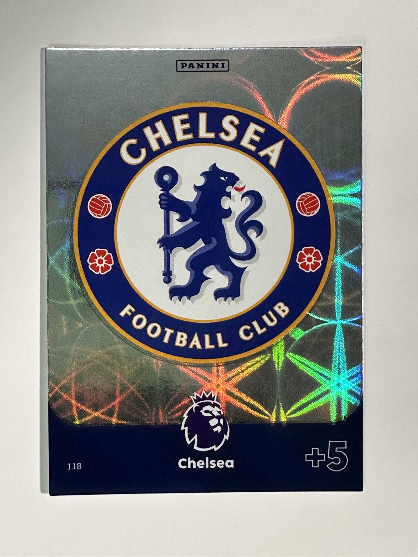 118 Badge Chelsea Base Panini Premier League Adrenalyn XL 2024 Card