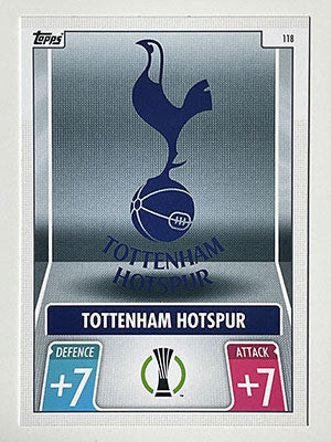 118.-Club-Badge-Tottenham-Hotspur-Match-Attax-2021-22-Topps-Football-Card