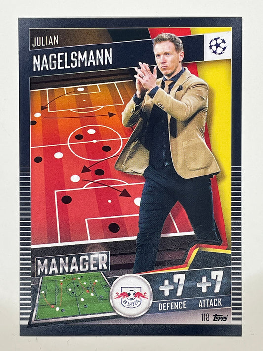 118. Julian Nagelsmann (RB Leipzig) Football Card &#8211; Match Attax 101 2021 Card