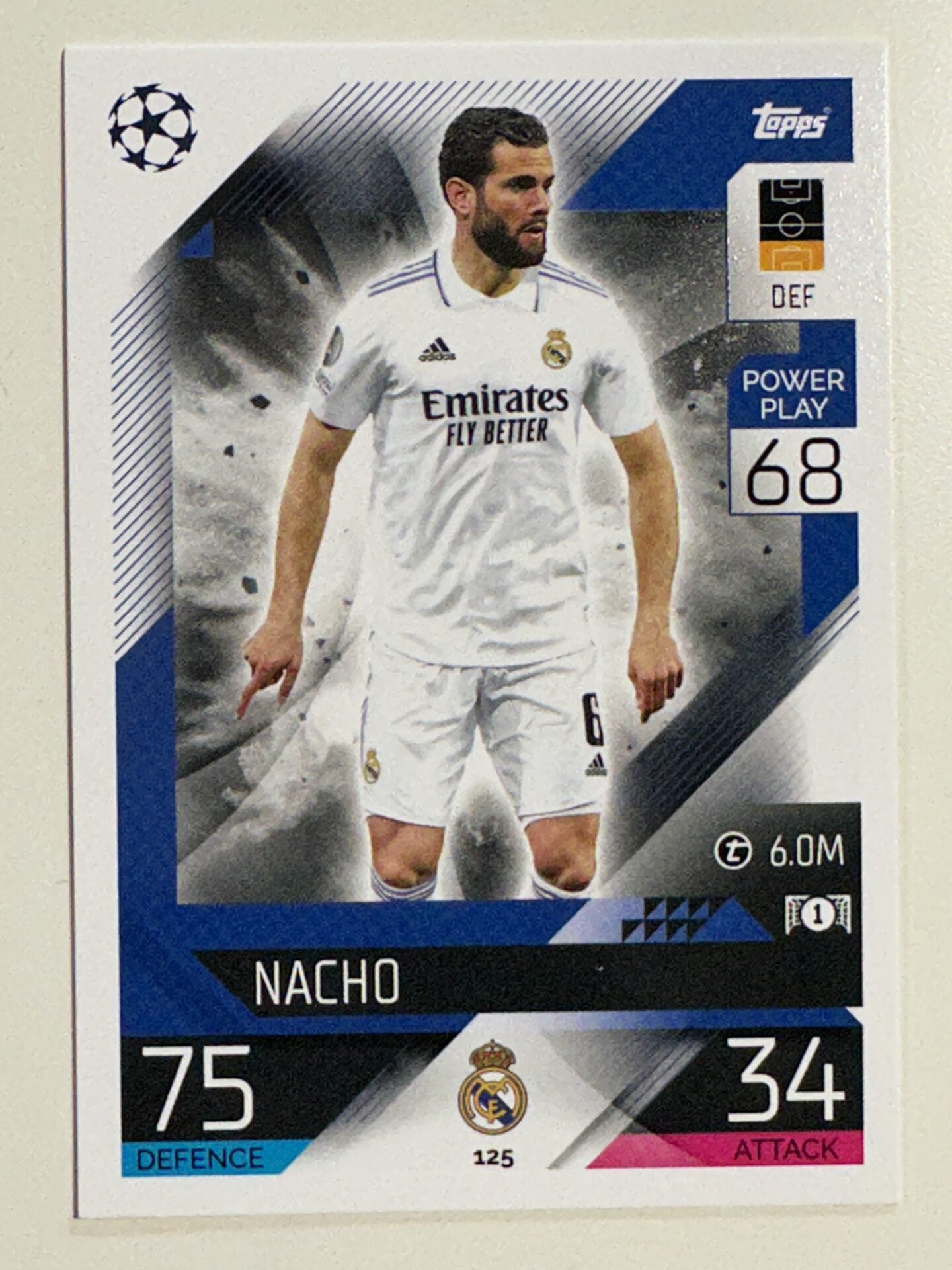 125. Nacho (Real Madrid CF) &#8211; Topps Match Attax 2022:2023 card