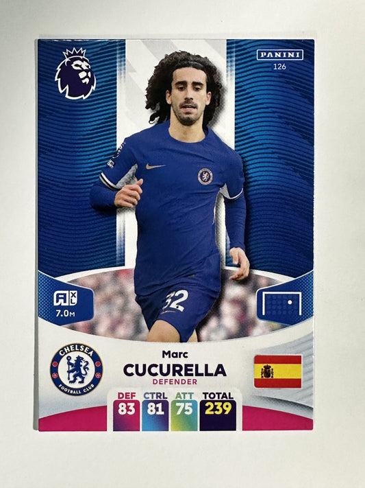 126 Marc Cucurella Chelsea Base Panini Premier League Adrenalyn XL 2024 Card