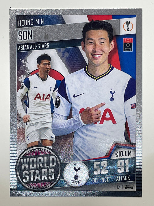 129. Heung-Min Son (Tottenham Hotspur) Football Card &#8211; Match Attax 101 2021 Card