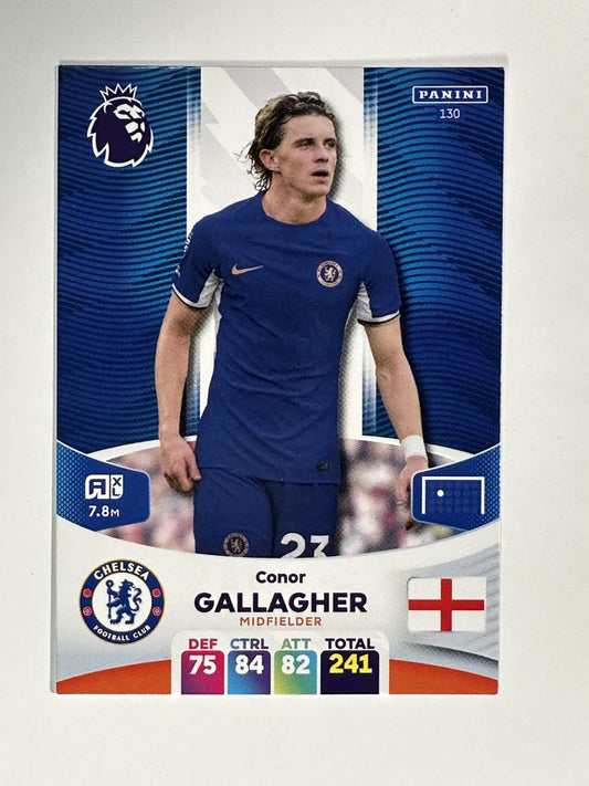 130 Conor Gallagher Chelsea Base Panini Premier League Adrenalyn XL 2024 Card