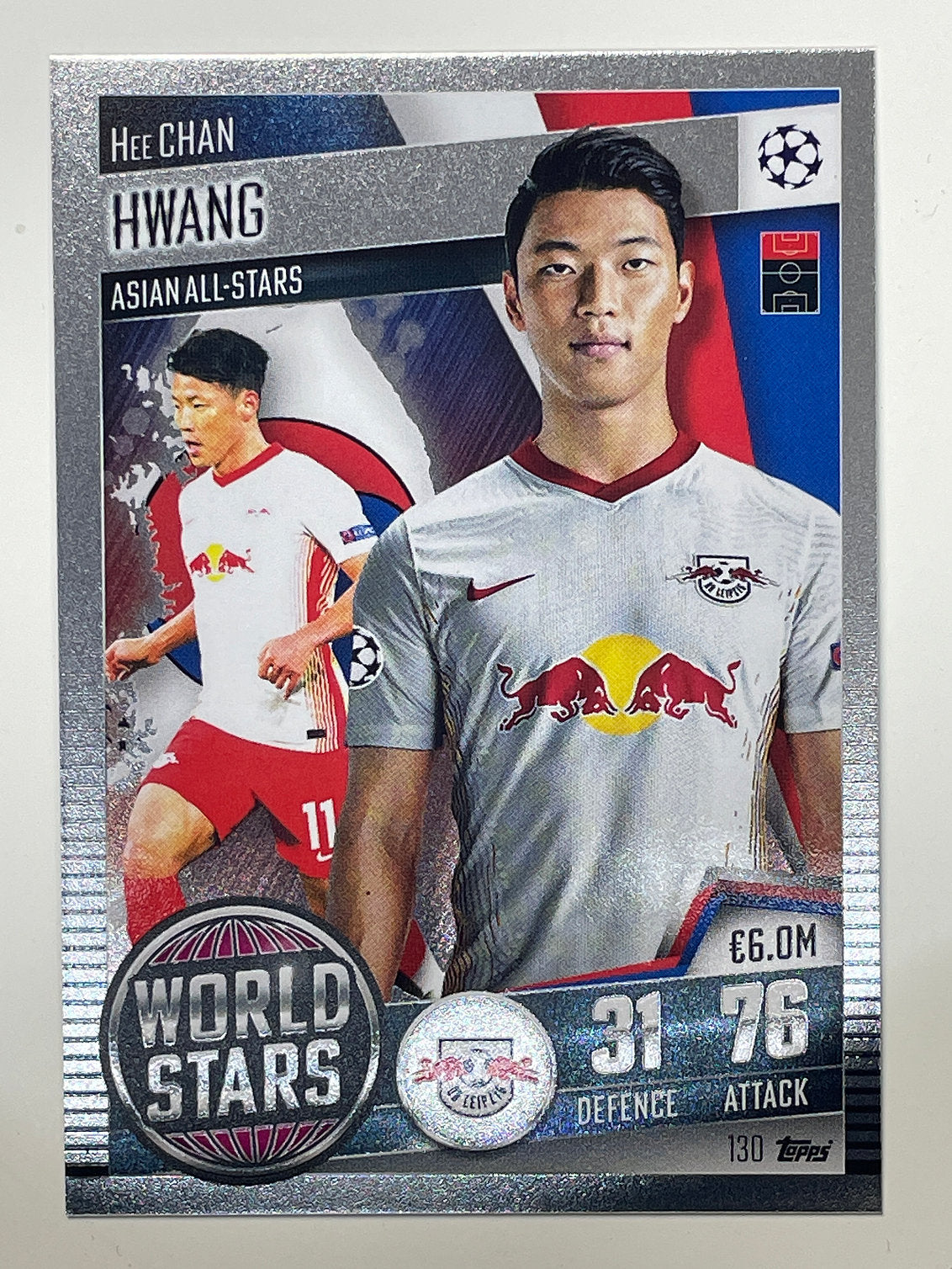 130. Hee-Chan Hwang (RB Leipzig) Football Card &#8211; Match Attax 101 2021 Card