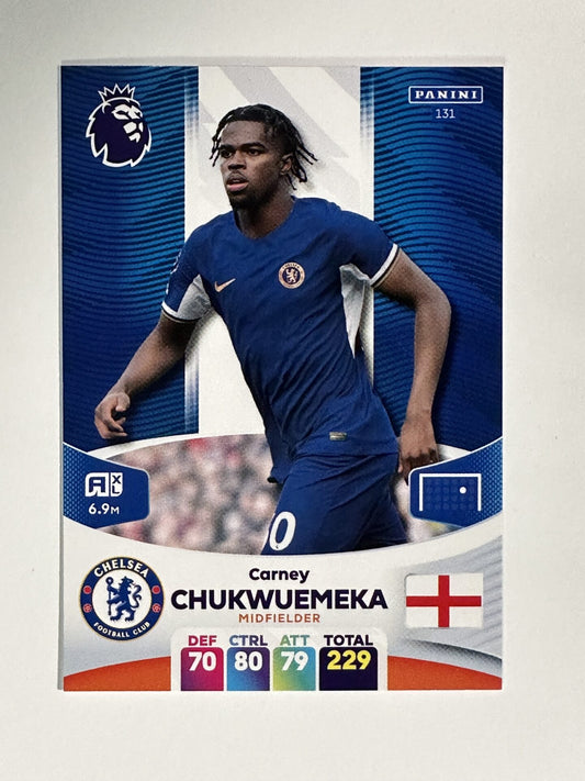 131 Carney Chukwuemeka Chelsea Base Panini Premier League Adrenalyn XL 2024 Card