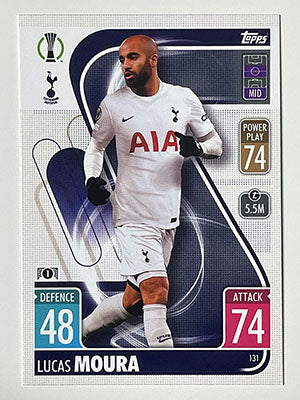 131.-Lucas-Moura-Tottenham-Hotspur-Match-Attax-2021-22-Topps-Football-Card