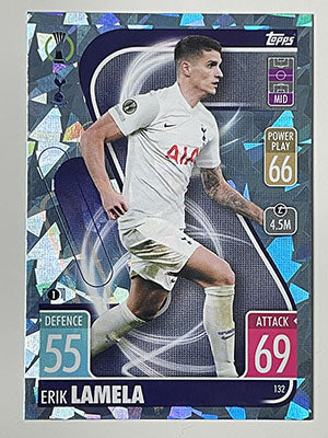 132.-Erik-Lamela-Crystal-Foil-Parallel-Spurs-Match-Attax-2021-22-Topps-Football-Card