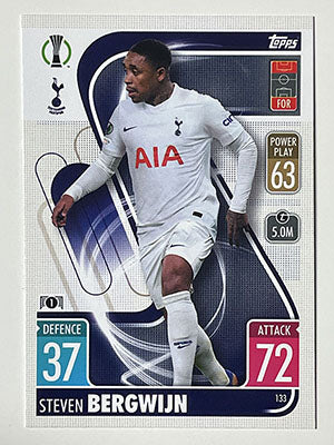 133.-Steven-Bergwijn-Tottenham-Hotspur-Match-Attax-2021-22-Topps-Football-Card