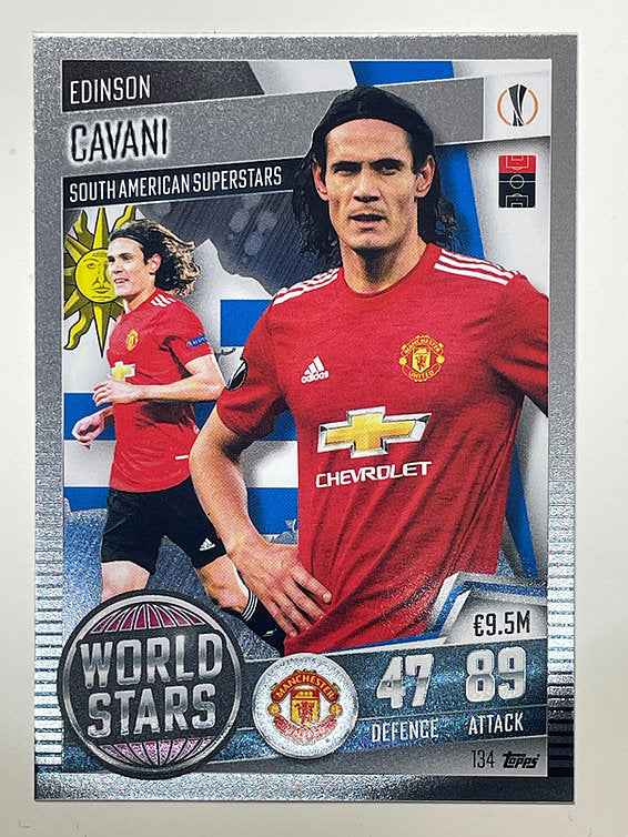 134. Edinson Cavani (Manchester United) Football Card &#8211; Match Attax 101 2021 Card