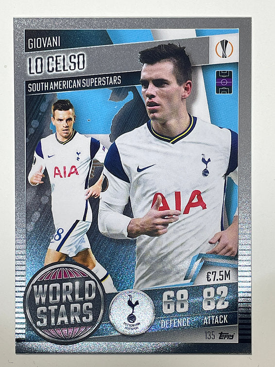 135. Giovani Lo Celso (Tottenham Hotspur) Football Card &#8211; Match Attax 101 2021 Card