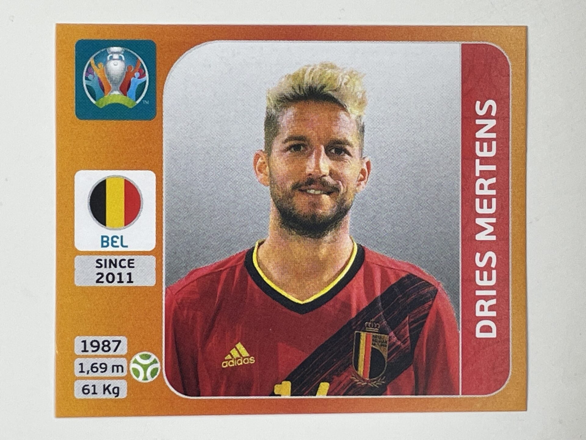 143. Dries Mertens (Belgium) &#8211; Euro 2020 Stickers