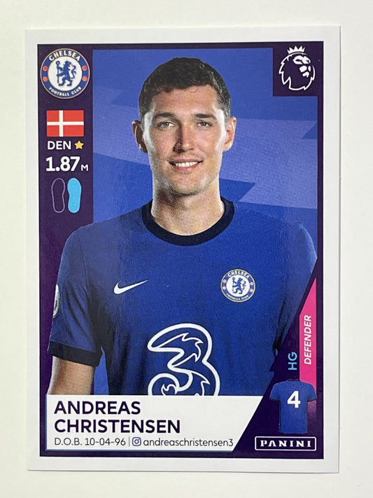 144 Andreas Christensen Sticker Chelsea Premier League 2021 Football Sticker